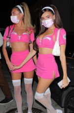 MADISON BEER in a Pink Trauma Halloween Costume at Catch LA in West Hollywood 10/30/2020