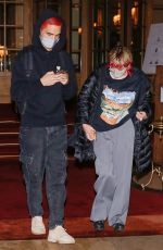 MAISIE WILLIAMS Leaves Reuben Selby Fashion Show at PFW in Paris 10/05/2020