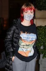 MAISIE WILLIAMS Leaves Reuben Selby Fashion Show at PFW in Paris 10/05/2020