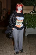 MAISIE WILLIAMS Leaves Reuben Selby Fashion Show at PFW in Paris 10/05/2020