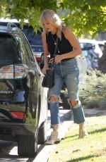 MALIN AKERMAN in Ripped Jeans Out in Los Angeles 10/30/2020