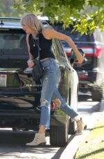 MALIN AKERMAN in Ripped Jeans Out in Los Angeles 10/30/2020