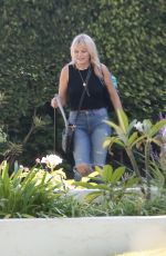 MALIN AKERMAN in Ripped Jeans Out in Los Angeles 10/30/2020