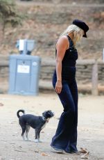 MALIN AKERMAN Out with her Dog at Griffith Park in Los Angeles 10/08/2020