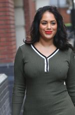 MALIN ANDERSON in Tight Dress Leaves Studio 71 in London 10/15/2020