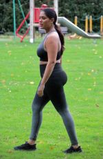 MALIN ANDERSSON Workout at a Park in London 10/30/2020