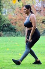 MALIN ANDERSSON Workout at a Park in London 10/30/2020