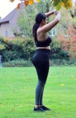 MALIN ANDERSSON Workout at a Park in London 10/30/2020