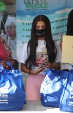 MALU TREVEJO at Organic Food Diveaway in Los Angeles 10/28/2020