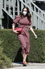 MANDY MOORE Arrives at Acupuncture Center in Los Angeles 09/30/2020