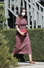 MANDY MOORE Arrives at Acupuncture Center in Los Angeles 09/30/2020