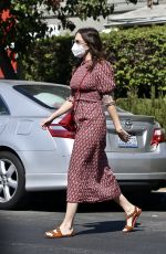 MANDY MOORE Arrives at Acupuncture Center in Los Angeles 09/30/2020