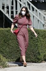 MANDY MOORE Arrives at Acupuncture Center in Los Angeles 09/30/2020