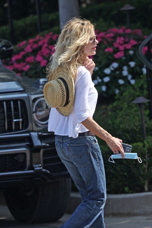 MEG RYAN Out and About in Santa Barbara 10/06/2020