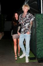 MEGAN FOX and Machine Gun Kelly Night Out in Santa Monica 10/09/2020