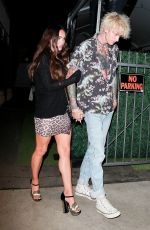 MEGAN FOX and Machine Gun Kelly Night Out in Santa Monica 10/09/2020