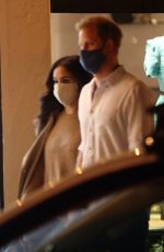 MEGHAN MARKLE and Prince Harry Out for Dinner in Santa Barbara 10/06/2020