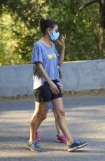 MILA KUNIS Out at a Park in Los Angeles 10/07/2020