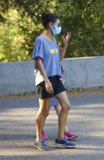 MILA KUNIS Out at a Park in Los Angeles 10/07/2020