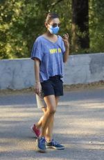 MILA KUNIS Out at a Park in Los Angeles 10/07/2020
