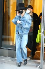 MILEY CYRUS in Double Denim Out and About in New York 10/02/2020