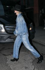 MILEY CYRUS in Double Denim Out and About in New York 10/02/2020
