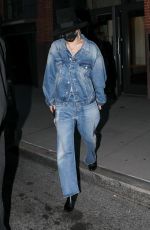 MILEY CYRUS in Double Denim Out and About in New York 10/02/2020