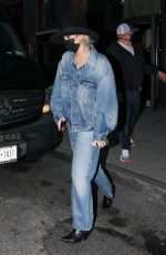 MILEY CYRUS in Double Denim Out and About in New York 10/02/2020