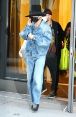 MILEY CYRUS in Double Denim Out and About in New York 10/02/2020