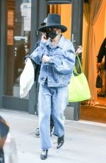 MILEY CYRUS in Double Denim Out and About in New York 10/02/2020