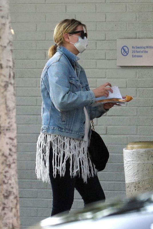 MISCHA BARTON at a Bank in Los Feliz 10/08/2020