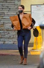 MISCHA BARTON Out Shopping in Los Angeles 10/22/2020