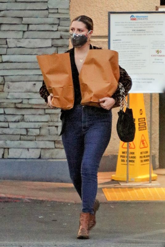 MISCHA BARTON Out Shopping in Los Angeles 10/22/2020