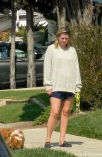 MISCHA BARTON Out with her Dog in Los Angeles 10/04/2020