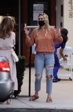 MOLLY SIMS in Ripped Denim Out in Santa Monica 10/24/2020