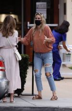 MOLLY SIMS in Ripped Denim Out in Santa Monica 10/24/2020