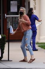 MOLLY SIMS in Ripped Denim Out in Santa Monica 10/24/2020
