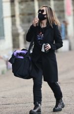 MYLEENE KLASS Arrives at Dancing On Ice Studios in London 10/15/2020