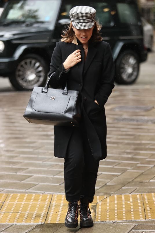 MYLEENE KLASS Arrives at Smooth Radio in London 10/02/2020