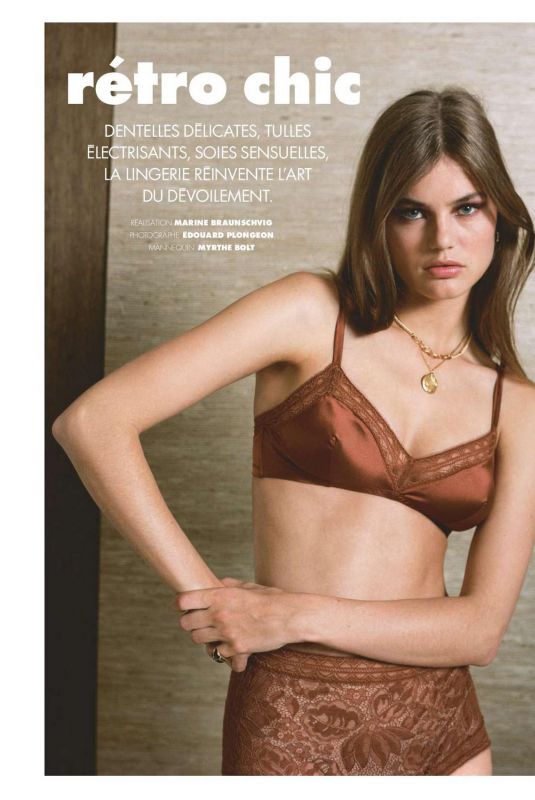 MYRTHE BOLT in Elle Magazine, France October 2020