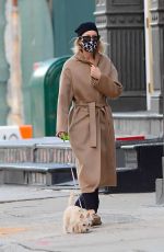 NAOMI WATTS Out with Her Dog in New York 10/07/2020