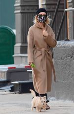 NAOMI WATTS Out with Her Dog in New York 10/07/2020