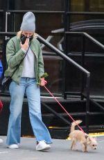 NAOMI WATTS Out with Her Dog in New York 10/17/2020