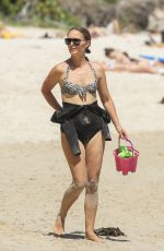 NATALIE PORTMAN in Bikini Top at a Beach in Byron Bay 10/06/2020