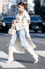 NICOLE WILLIAMS in Ripped Denim Out in Los Angeles 10/26/2020