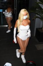 NIKITA DRAGUN at Boa Steakhouse in West Hollywood 10/28/2020