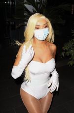 NIKITA DRAGUN at Boa Steakhouse in West Hollywood 10/28/2020