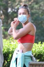 NINA AGDAL Leaves Yoga Class in New York 10/03/2020