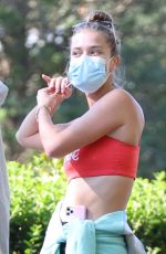 NINA AGDAL Leaves Yoga Class in New York 10/03/2020