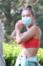 NINA AGDAL Leaves Yoga Class in New York 10/03/2020
